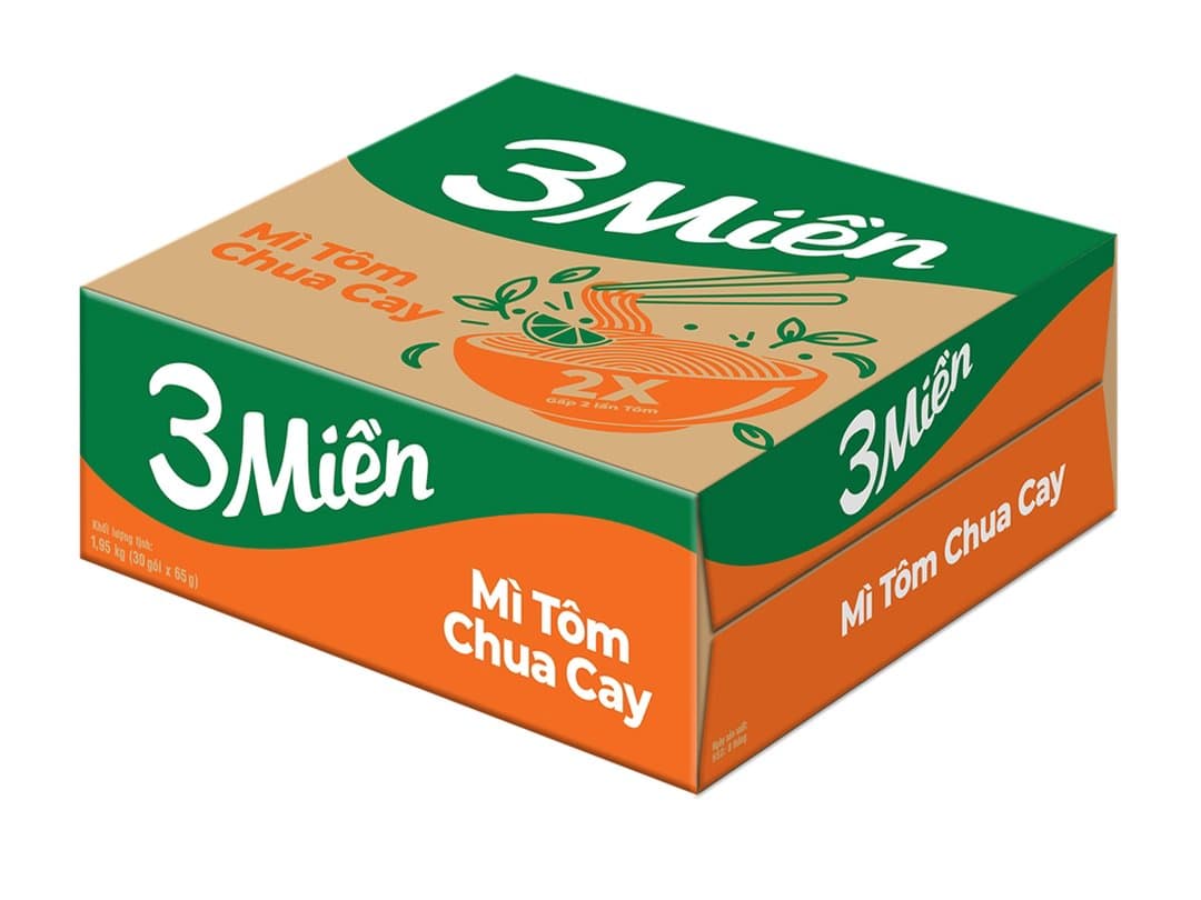 Mì 3 Miền tôm chua cay 65g